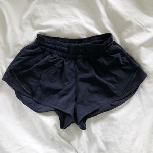 Navy Lululemon Hotty Hot Shorts